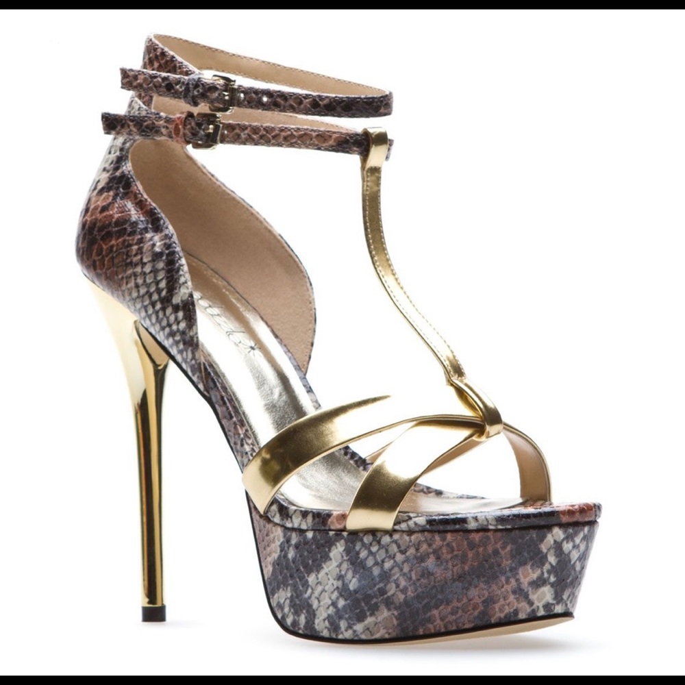 Shoedazzle Jocasta Python Print Platform H - image 3